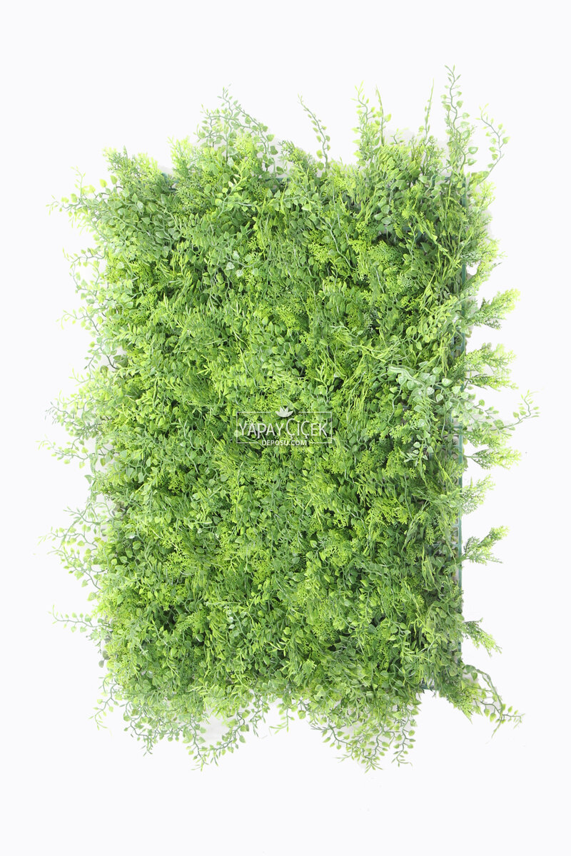Yapay Karışık Bitki Duvarı Extra Yoğun Yaprak 45x65 cm