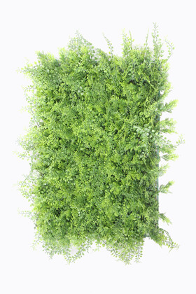 Yapay Çiçek Deposu - Yapay Karışık Bitki Duvarı Extra Yoğun Yaprak 45x65 cm