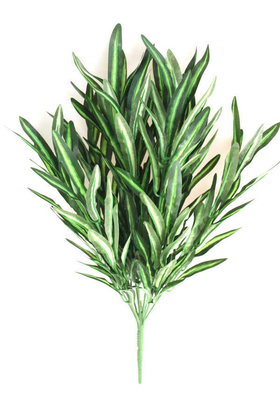 Yapay İnce Yapraklı Kabarık Dekoratif Bitki Yeşil - Thumbnail