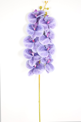Yapay Dal Baskılı Orkide Çiçeği 88 cm Lila - Thumbnail