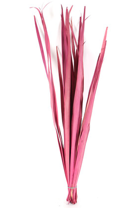 Yapay Çiçek Deposu - İspanyol Sun Palm Leaves Fuşya