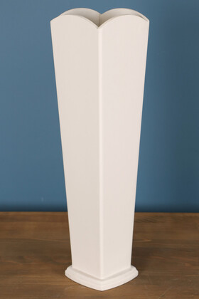 Yapay Çiçek Deposu - 55 cm Ahşap Vazo Martı Model Beyaz