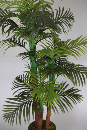 Gri Metal Saksılı Yapay Areka Palmiye Ağacı 180 cm - Thumbnail