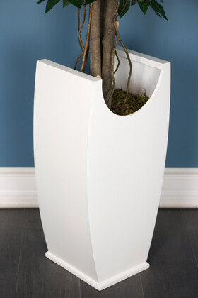 Beyaz Deluxe Saksıda 3 Gövdeli Yapay Benjamin Ağacı 180 cm Yeşil - Thumbnail