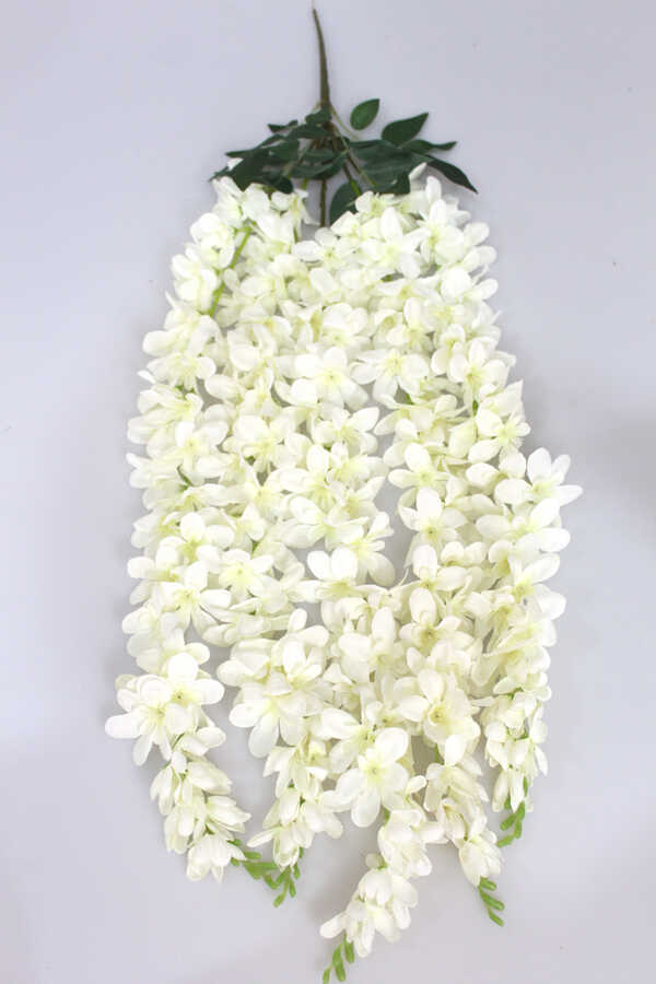 Yapay Çiçek 5li Uzun Sarkan Akasya 85 cm Krem