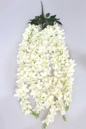 Yapay Çiçek 5li Uzun Sarkan Akasya 85 cm Krem - Thumbnail