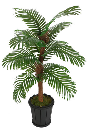 Kokos Gövdeli Yapay Areka Palmiyesi 12 Yapraklı 130 cm - Thumbnail