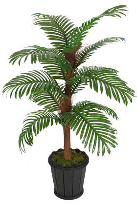 Kokos Gövdeli Yapay Areka Palmiyesi 12 Yapraklı 130 cm - Thumbnail