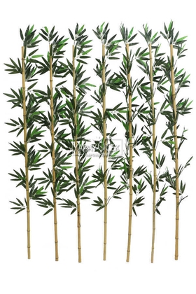 Kumaş Yapraklı Doğal Bambu 160-175 cm (7 Adet) - Yapay Çiçek Deposu