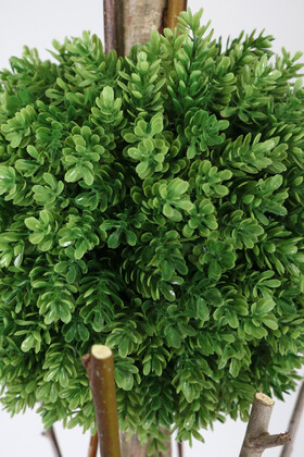 Yapay Ağaç Şimşir Top 125 cm 2li Çam Model Paslanmaz Saksılı (UV Katkılı Garantili Yeşil) - Thumbnail