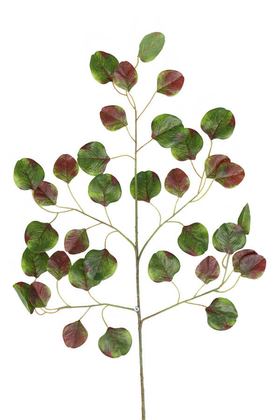 Yapay Çiçek Deposu - Yapay Lüx Yuvarlak Model Ağaç Dalı Yeşil-Kızıl