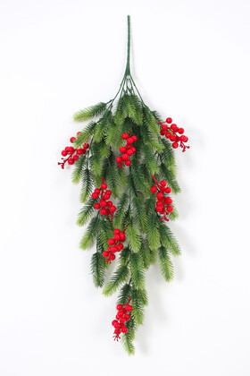 Yapay Çiçek Sarkan Kokinalı Çam 80 cm Yesil Yeni Yıl Dekoru Yılbaşı Süsü - 2