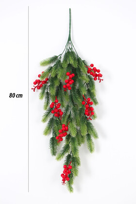 Yapay Çiçek Sarkan Kokinalı Çam 80 cm Yesil Yeni Yıl Dekoru Yılbaşı Süsü - 3