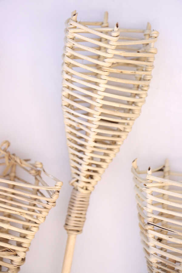 Örme Rattan Lata Cone 6lı Koni Model
