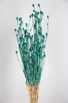 Yapay Çiçek Deposu - Kuru Çiçek Vazo Çiçeği 55 cm Yeşil