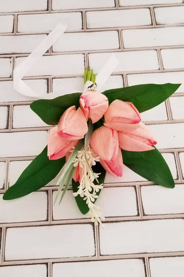 Küçük Nedime Buketi Lale Somon