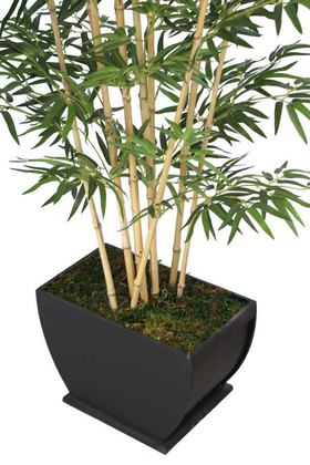 Lüx Saksıda Yapay Bambu Ağacı 160 cm 10 Gövdeli (1.Sınıf Kumaş Yapraklı) - Thumbnail