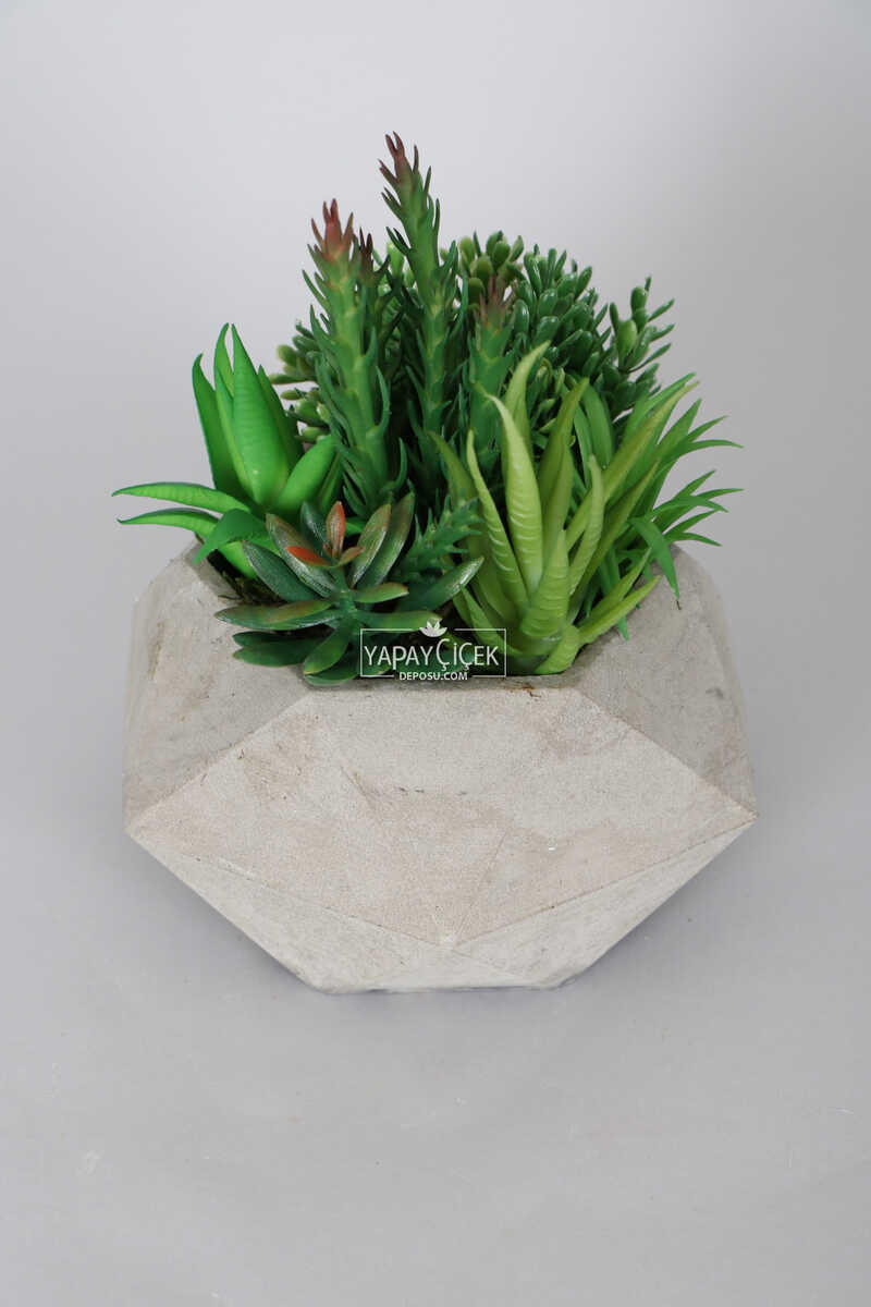 Lüx Yapay Succulent Masa Çiçeği Tanzimi Naturel