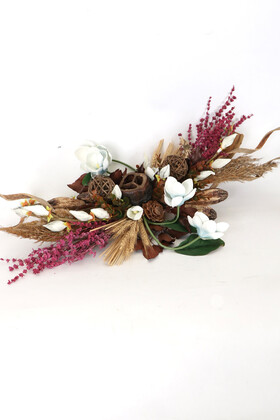 Yapay Çiçek Deposu - Tropikal Çiçek Aranjmanı Gondol Model 2