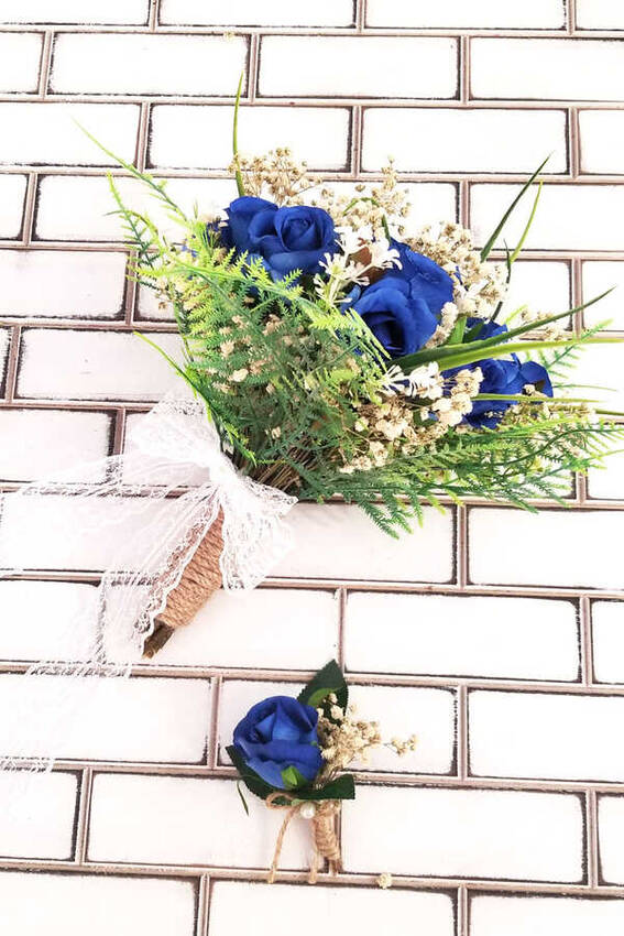 Gece Mavisi Cipso Karnavali Gelin Buketi Gelin Cicegi Yapay Cicek Deposu