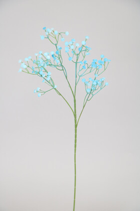 Yapay Çiçek Deposu - Yapay Uzun Cipso Dalı 60 cm Mavi