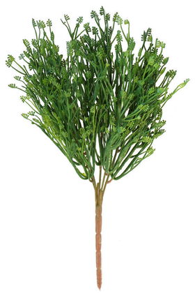 Yapay Çiçek Deposu - Yapay Kıtır Yeşillik Demeti 35cm Yeşil