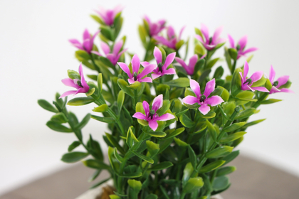 Beton Saksıda Yapay Masa Çiçeği Model 3 - Thumbnail