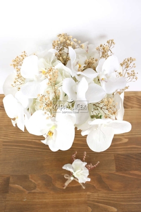 Phalaina Yapay Gelin Çiçeği 3lü Set - 2