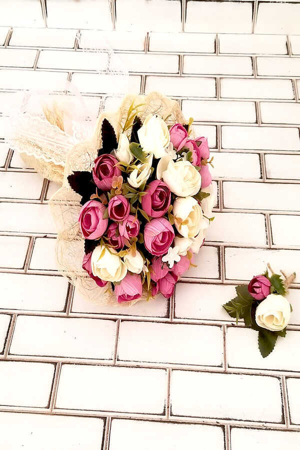 Pastel Beyaz Şakayık 2li Set