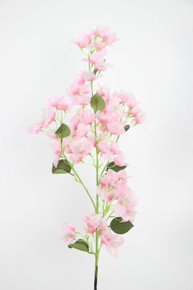Yapay Çiçek Deposu - Dekoratif Lüx Yapay Begonvil Dalı 120 cm Pudra