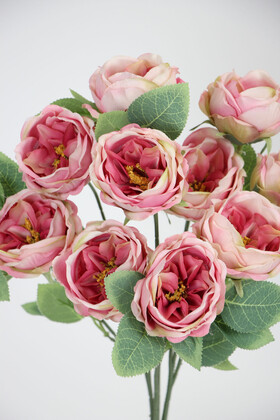 Yapay Çiçek 10 Dallı Catalina Rose 45 cm Pembe - 2