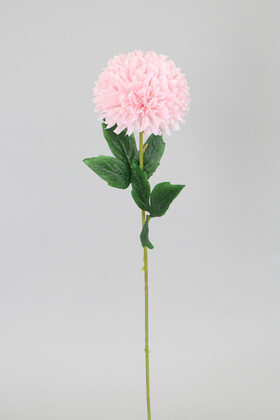 Yapay Çiçek Deposu - Yapay Çiçek Lüx Top Kasımpatı Dalı 60 cm Pudra