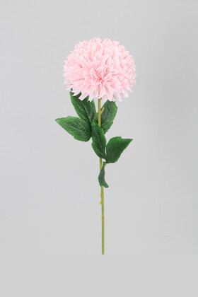 Yapay Çiçek Lüx Top Kasımpatı Dalı 60 cm Pudra - Thumbnail