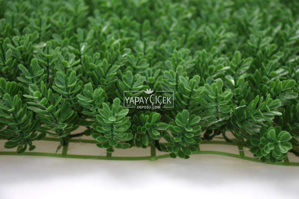 Yapay Çamdalı Model Duvar Bitki Kaplaması 50x50 cm Koyu Yeşil