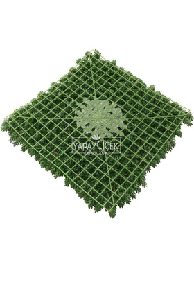 Yapay Çamdalı Model Duvar Bitki Kaplaması 50x50 cm Koyu Yeşil - 3