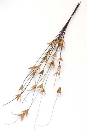 Yapay Çiçek Deposu - 10lu Dekoratif Shola Tropikal Saz Üçgen Model