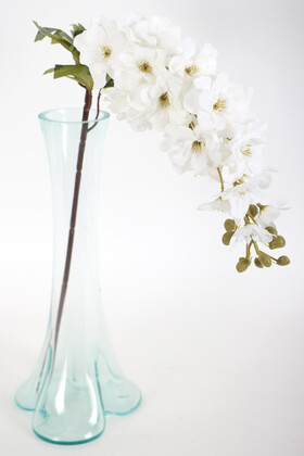 Yapay Çiçek Deposu - Yapma Çiçek Kaliteli Dal Şebboy 87 cm Beyaz