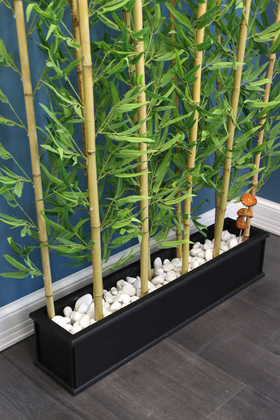 Ahşap Saksıda Bambu Seperatör Kırçıllı Orman Model (20x100x150cm) - Thumbnail