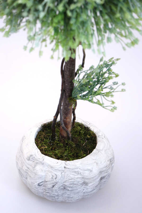 Dekoratif Lüx Top Ağaç Çam Model 35x60 cm Açık Yeşil - Thumbnail