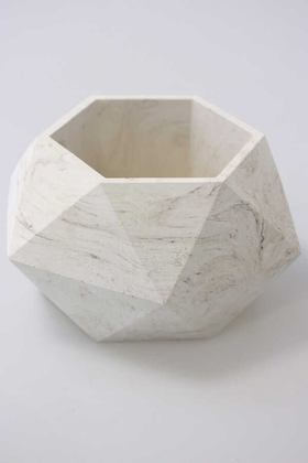 Handmade Beton Saksı 10.6 cm Model-11 Taş Rengi - 2