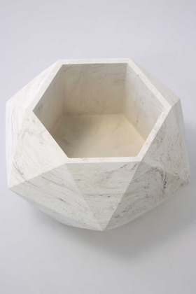 Handmade Beton Saksı 10.6 cm Model-11 Taş Rengi - 3