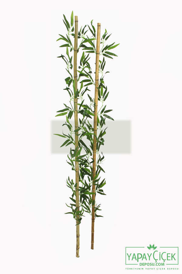 180 cm Yapay 14 Dal Yapraklı Gerçek Bambu