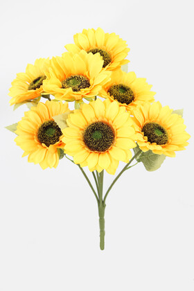 7li Yapay Dev Ayçiçeği Demeti 50 cm - 2