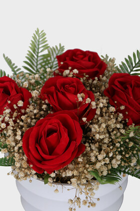 Melamin Saksıda Kadife Güllü Sevgililer Günü Çiçeği - Thumbnail