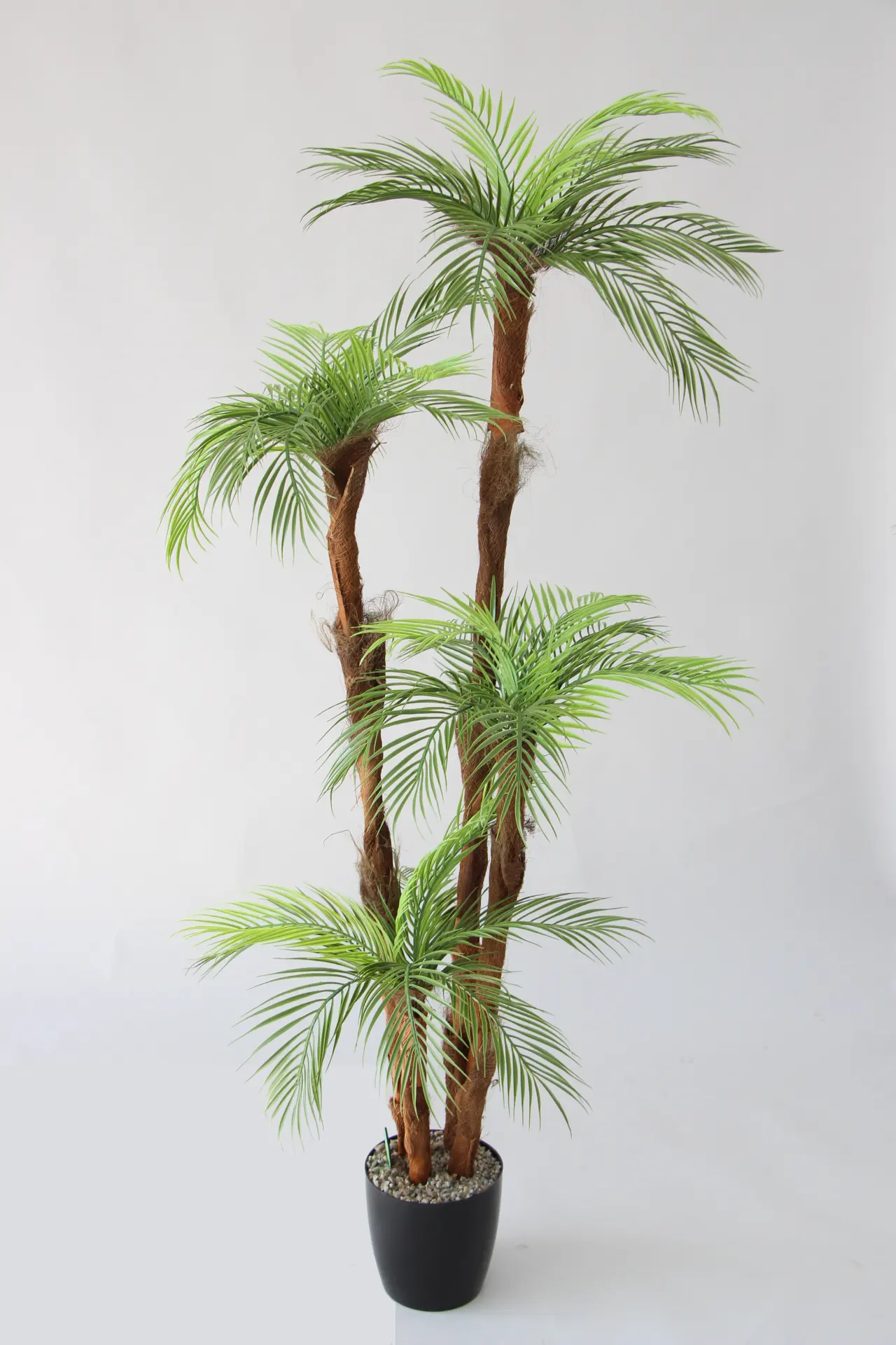 Yapay Palmiye Ağacı 4 Gövdeli 36 Yaprak 160 cm Saksılı - 2