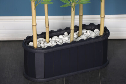 Dekoratif Saksıda Kırçıllı Yaprak 5 Çubuklu Bambu Seperatör (20x50x150cm) - 4