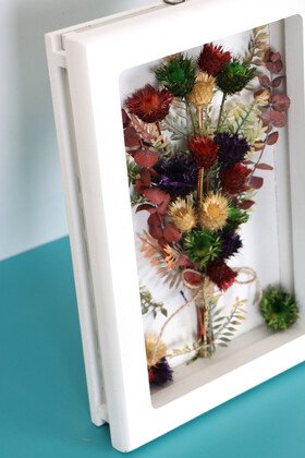Dekoratif Çiçekli Çerçeve Tablo 21cmx30cm Kod:130 - 2
