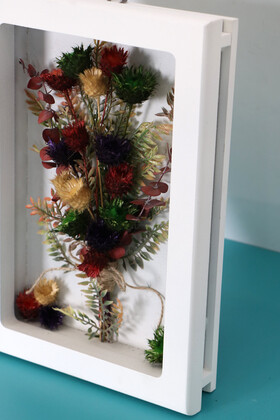 Dekoratif Çiçekli Çerçeve Tablo 21cmx30cm Kod:130 - 3