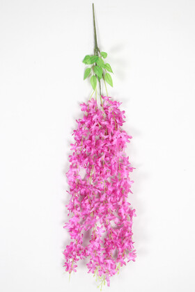 Yapay Çiçek Deposu - Yapay Sarkan Akasya Çiçeği 85 cm Lila