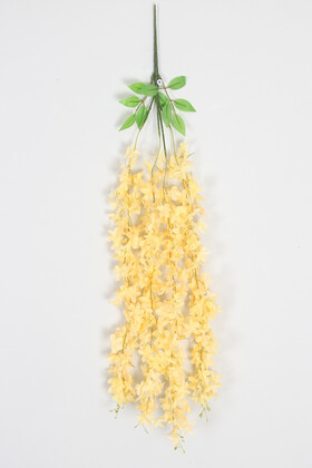 Yapay Çiçek Deposu - Yapay Sarkan Akasya Çiçeği 85 cm Krem